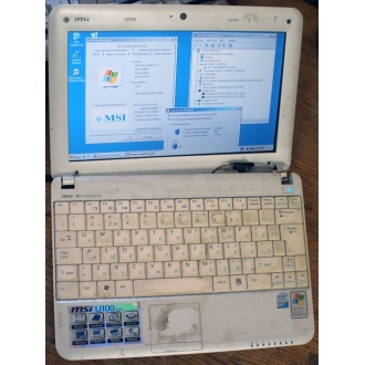 Нетбук MSI Wind U100 (Intel Atom N270 1.66Ghz /1024Mb DDR2 /120Gb /10" 1024x600) - Авиамоторная