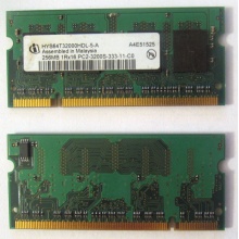 Модуль памяти для ноутбуков 256MB DDR2 SODIMM PC3200 (Авиамоторная)